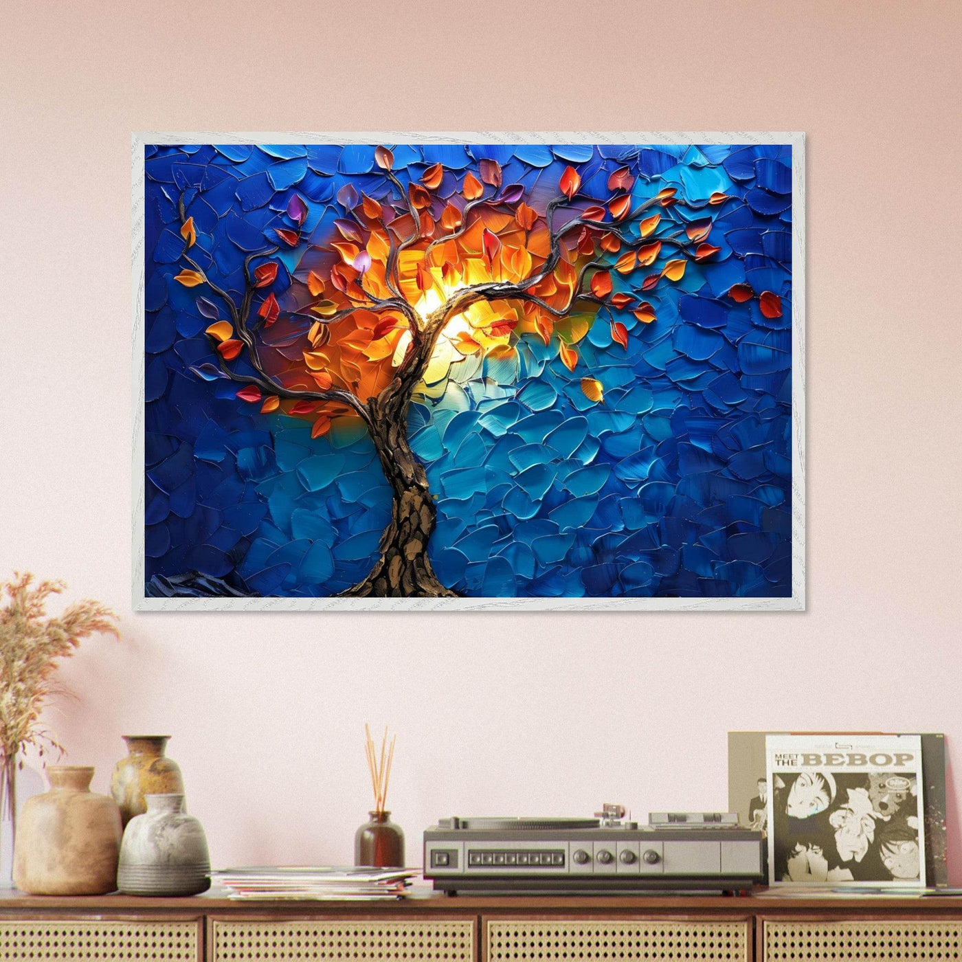 Vibrant Tree of Life Palette Knife Art - Vibrantwalls