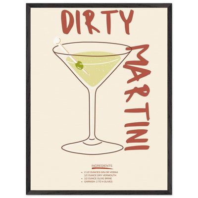 Dirty Martini Cocktail - Vibrantwalls