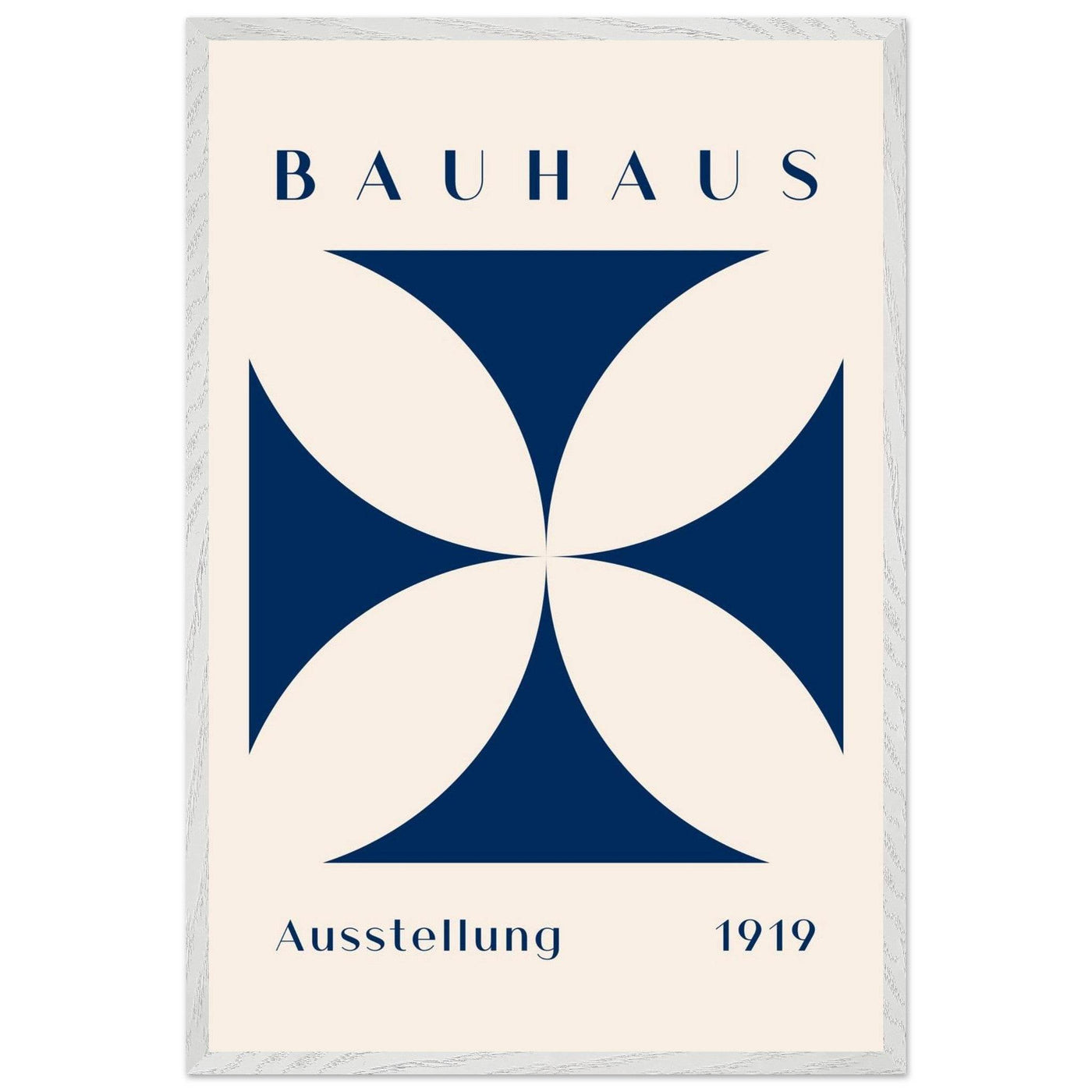 Bauhaus Exhibition 1919 - Navy Cream - Vibrantwalls