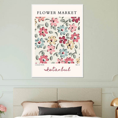 Flower Market Istanbul Art Print – Vibrant Floral Abstract Framed Poster | Ready-to-Hang Decor - Vibrantwalls