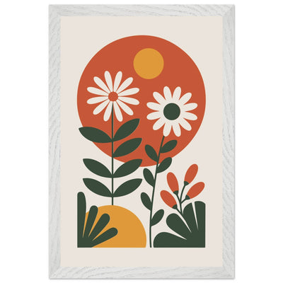 Abstract Floral Mid-Century - Vibrantwalls