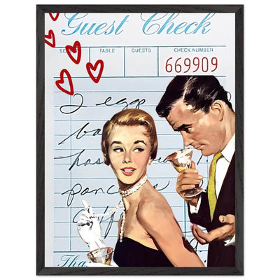 Retro Romance Cocktail Vintage Love Bar Art - Vibrantwalls