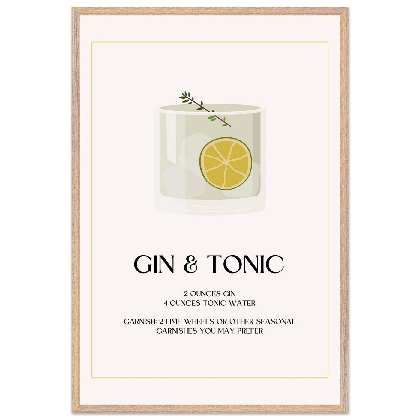 Chic Gin & Tonic Recipe - Vibrantwalls