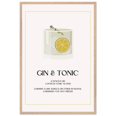 Chic Gin & Tonic Recipe - Vibrantwalls