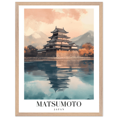 Matsumoto Japan Framed Poster – Serene Travel Wall Art with Wooden Frame - Vibrantwalls