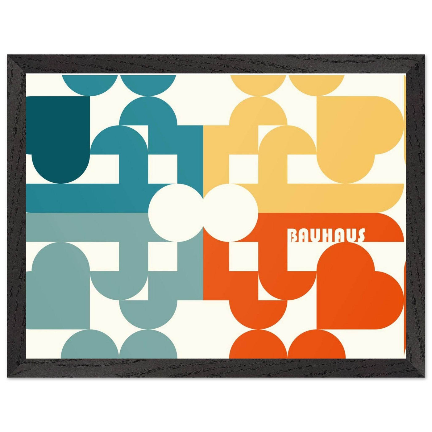 Bauhaus-Style Abstract Geometric Art - Vibrantwalls