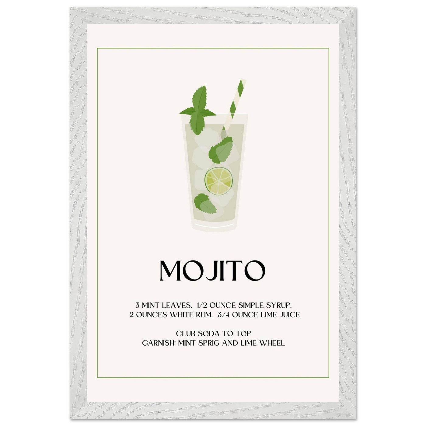 Mojito Cocktail Recipe - Vibrantwalls