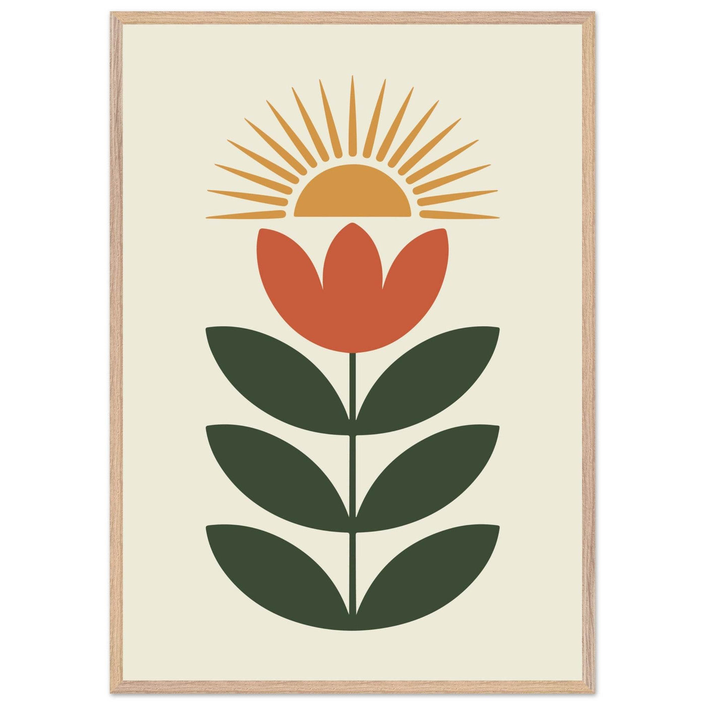 Abstract Floral Sun - Vibrantwalls
