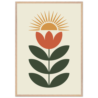 Abstract Floral Sun - Vibrantwalls