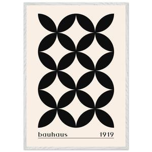 Bauhaus 1919 Black & Beige Circles - Vibrantwalls