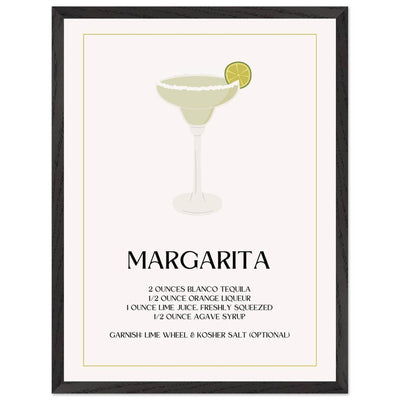 Margarita Cocktail Recipe Tequila Lime Salt Rim - Vibrantwalls