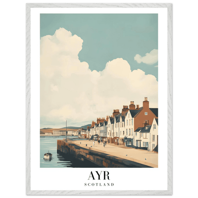 Ayr Scotland Framed Poster – Coastal Charm Wall Art with Vintage Vibe & Wooden Frame - Vibrantwalls