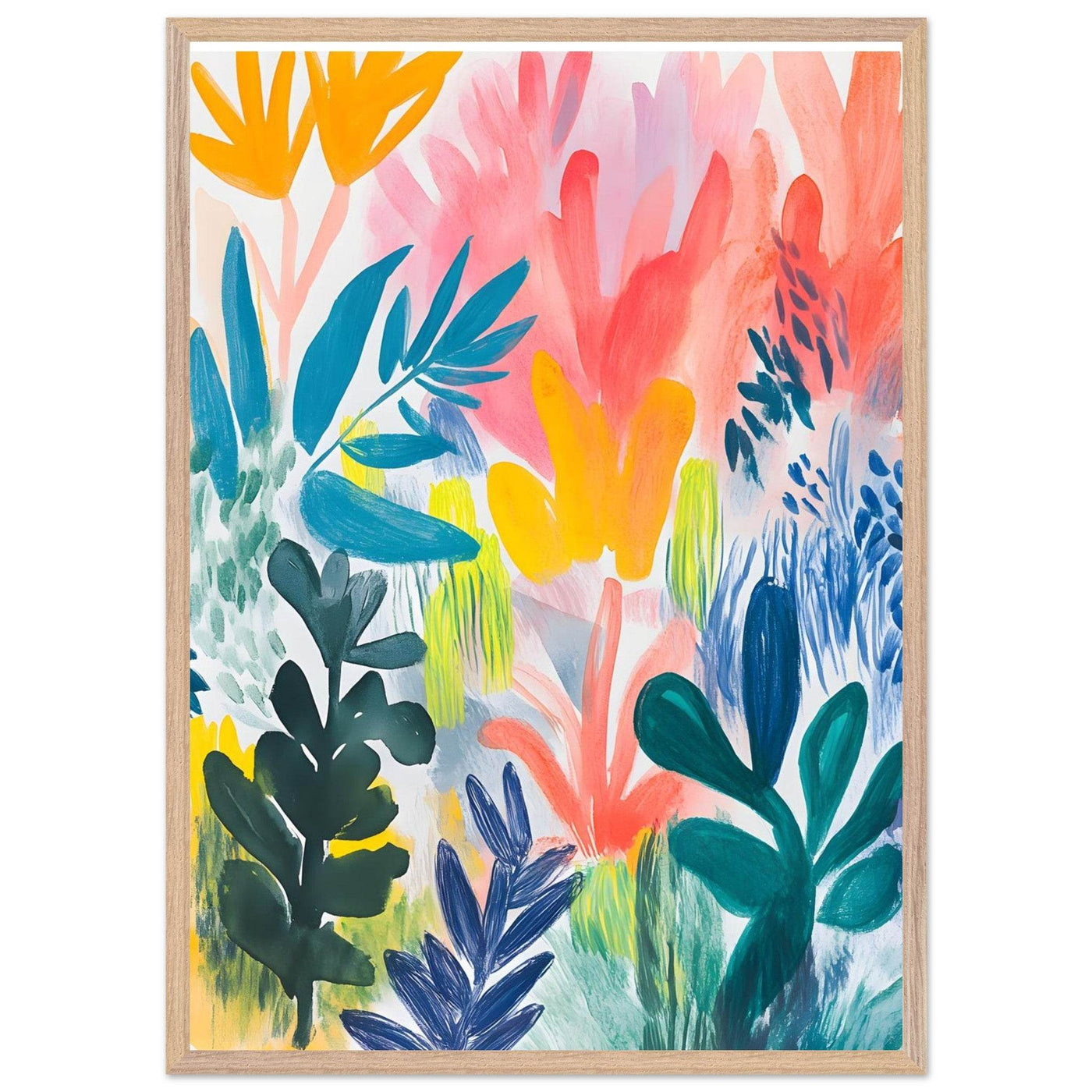 Abstract Floral Henri Matisse Botanical - Vibrantwalls