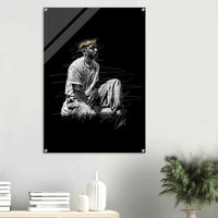 Notorious King Scribble Art Acrylic Print – Vibrant Modern Wall Art in Various Sizes - Vibrantwalls