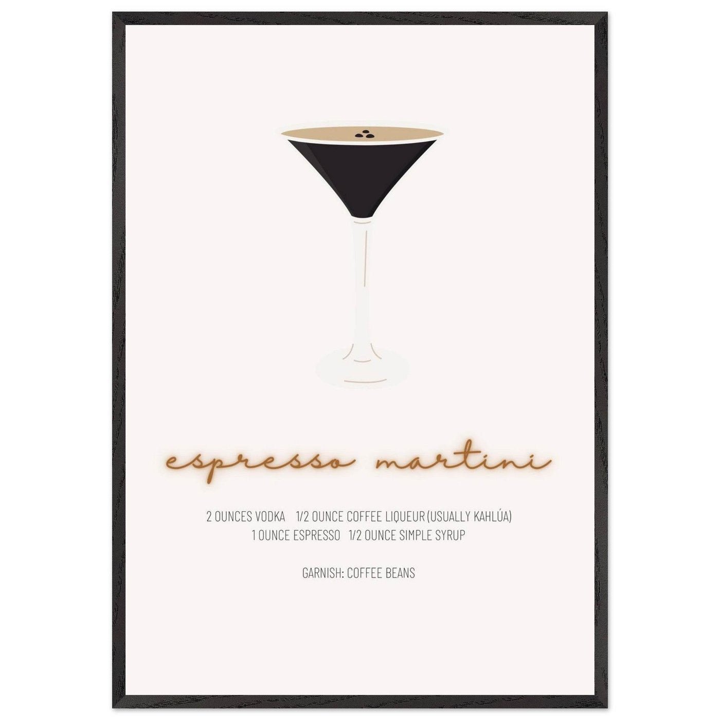 Espresso Martini Cocktail Recipe - Vibrantwalls