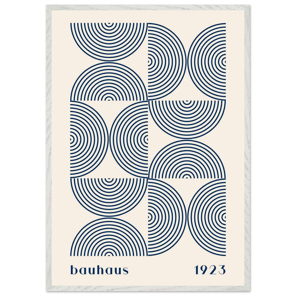 Bauhaus 1923 Navy Beige Wall Art - Vibrantwalls