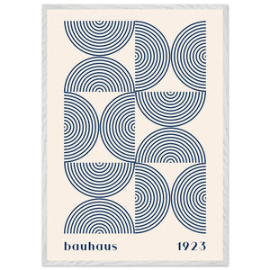 Bauhaus 1923 Navy & Beige - Vibrantwalls