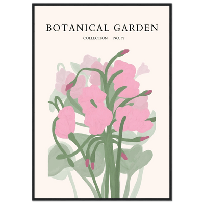 Botanical Garden Collection No. 78 Framed Poster – Blush Pink & Sage Green Floral Art Print | Ready-to-Hang - Vibrantwalls