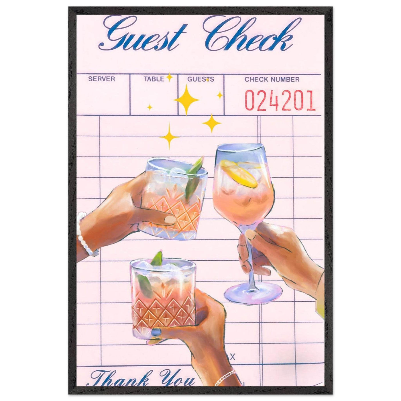 Retro Cocktail Recipe - Vibrantwalls