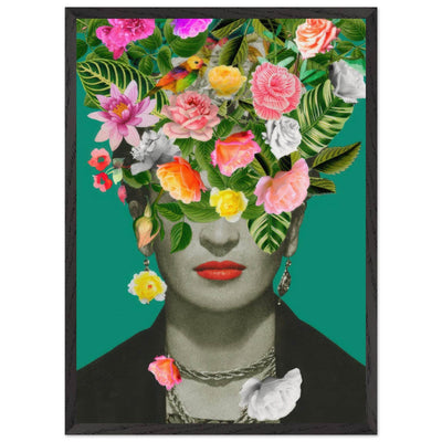 Floral Frida Artwork - Vibrant and Inspiring Home Decor - Vibrantwalls