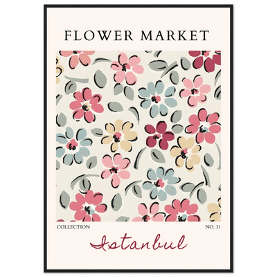 Flower Market Istanbul Art Print – Vibrant Floral Abstract Framed Poster | Ready-to-Hang Decor - Vibrantwalls
