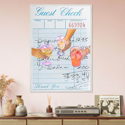 Guest Check Cocktail - Vibrantwalls