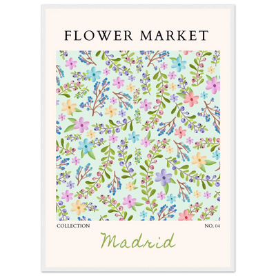 Flower Market Collection Framed Poster – Whimsical Floral & Berry Art Prints | Ready-to-Hang in Various Sizes - Vibrantwalls