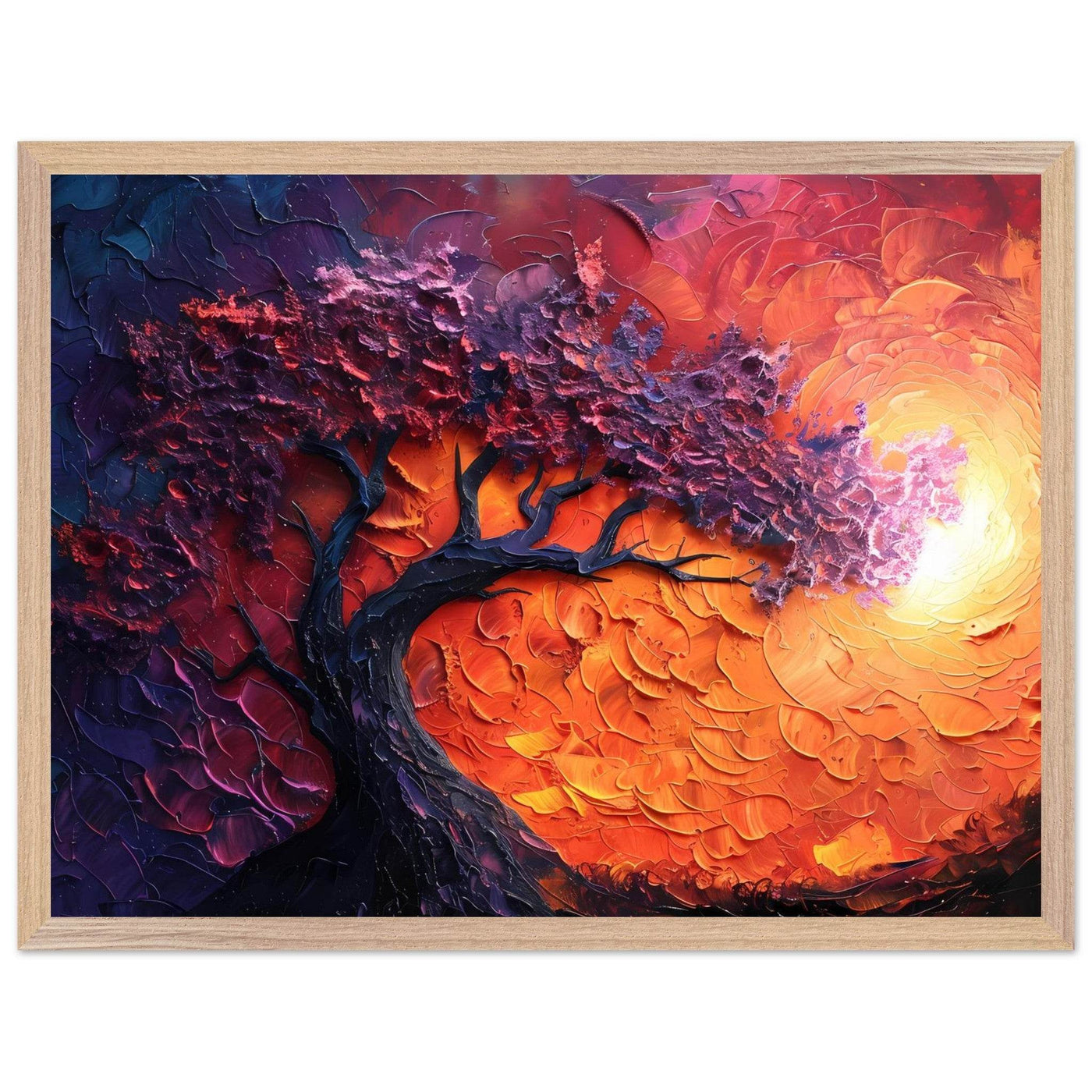 Sunset Hues Vibrant Tree of Life - Vibrantwalls