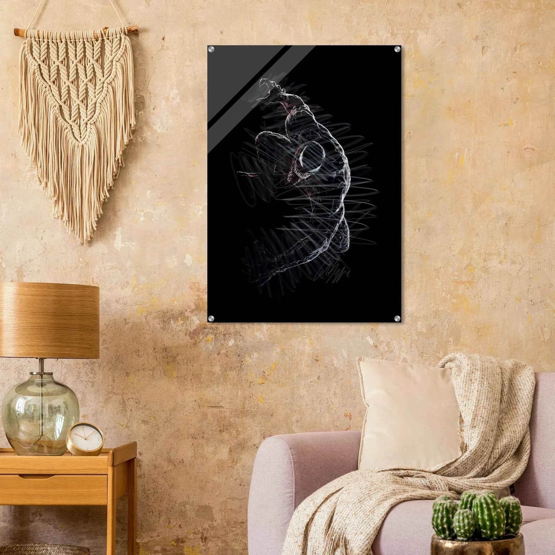 Abstract Glimmer Acrylic Print – Dynamic, Ghostly, Modern Wall Art in 18 Sizes - Vibrantwalls