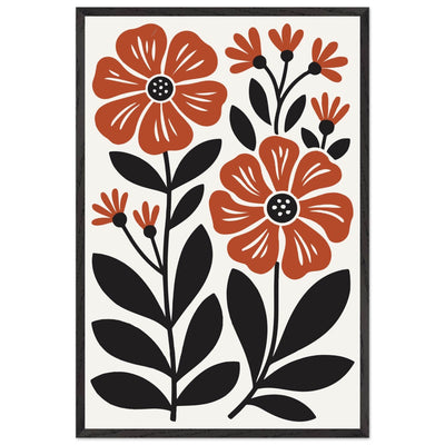 Abstract Floral Bloom Modern Botanical Art - Vibrantwalls