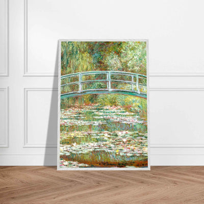 Bridge Over a Pond Art Print - Water Lilies Decorative Artwork for Your Space - Vibrantwalls