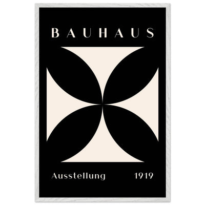 Bauhaus Ausstellung 1919 Black & Cream Minimalist - Vibrantwalls