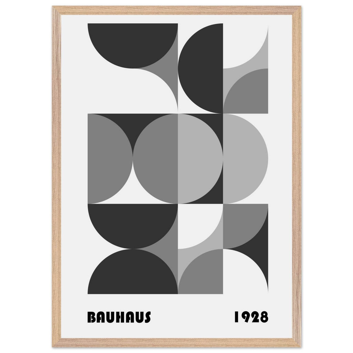 Bauhaus 1928 - Geometric Monochrome - Vibrantwalls