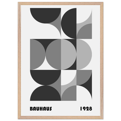 Bauhaus 1928 - Geometric Monochrome - Vibrantwalls