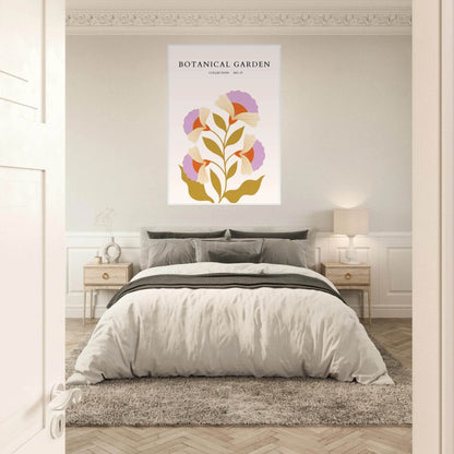 Botanical Garden Framed Poster – Whimsical Floral Art Prints in Soft Hues | Ready-to-Hang Wall Decor - Vibrantwalls