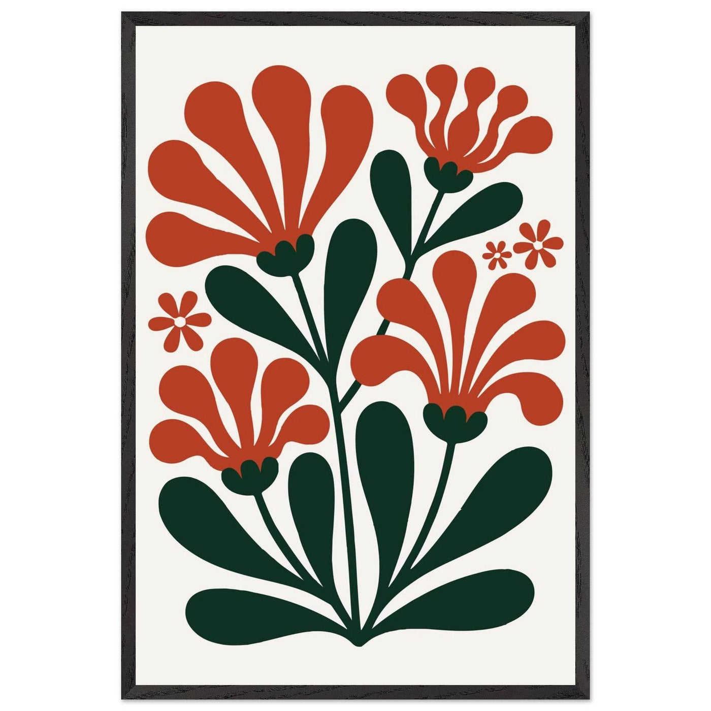 Floral Bloom Terracotta Pot in Green Design for Stylish Plant Display - Vibrantwalls