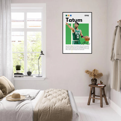 Jayson Tatum Boston Celtics Star Framed Poster Vibrantwalls
