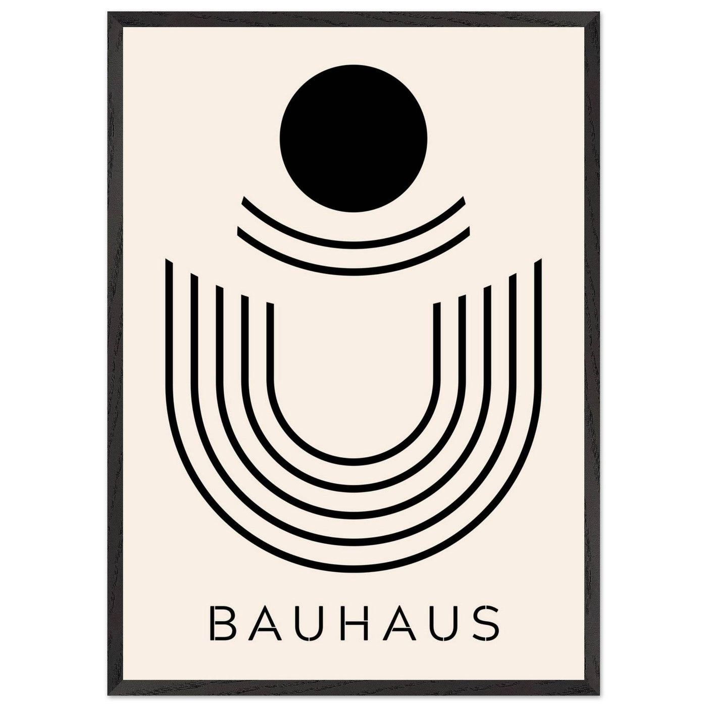 Bauhaus Black & Beige Abstract - Vibrantwalls