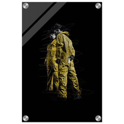 Breaking Bad Hazmat Suit Acrylic Print – Iconic Pop Art, Vibrant & Durable Wall Decor - Vibrantwalls