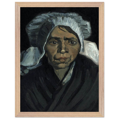 Peasant Woman Sculpture - Exquisite Head of a Peasant Woman Art Piece - Vibrantwalls