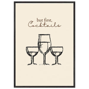 But First Cocktails - Vibrantwalls