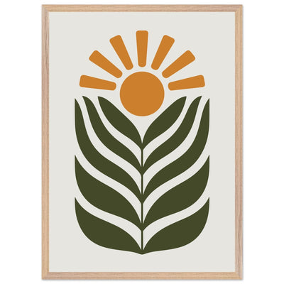 Desert Sun & Plant - Vibrantwalls