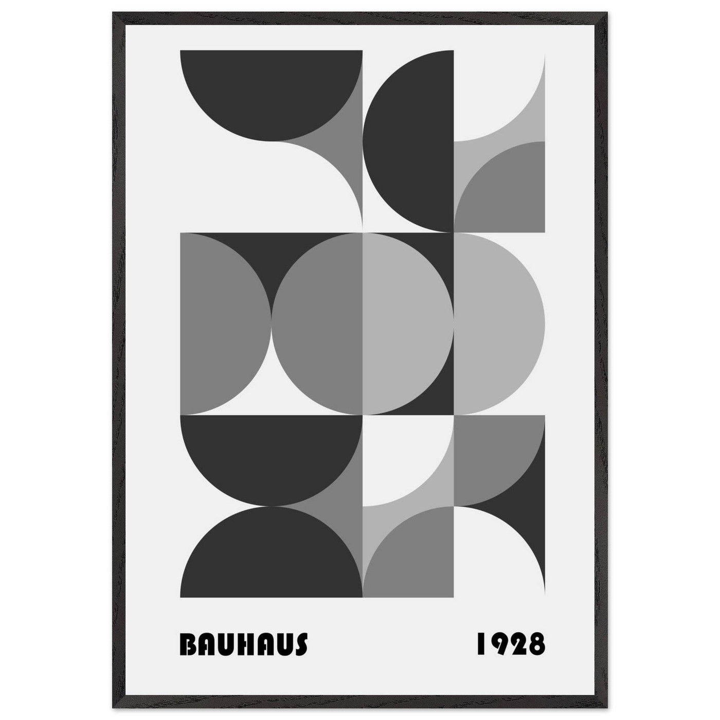 Bauhaus 1928 - Geometric Monochrome - Vibrantwalls
