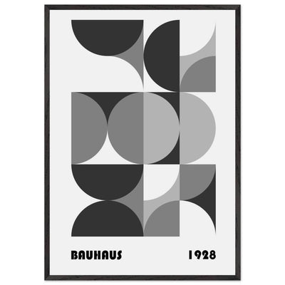 Bauhaus 1928 - Geometric Monochrome - Vibrantwalls