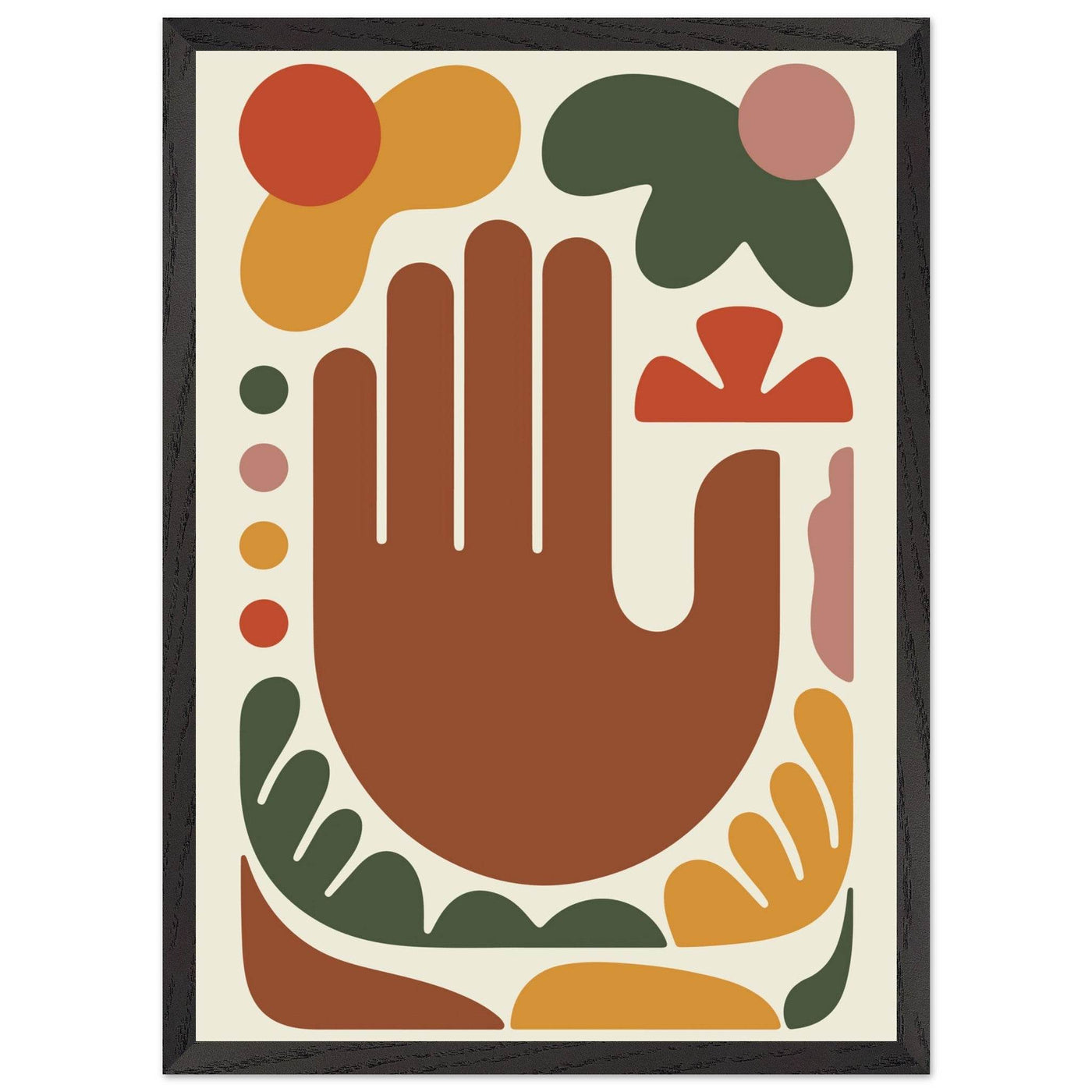 Abstract Desert Hues Hand - Vibrantwalls