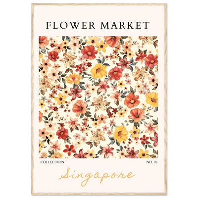 Flower Market Collection Framed Posters – Vibrant Floral Art Prints | Ready-to-Hang in Your Choice of Frame - Vibrantwalls