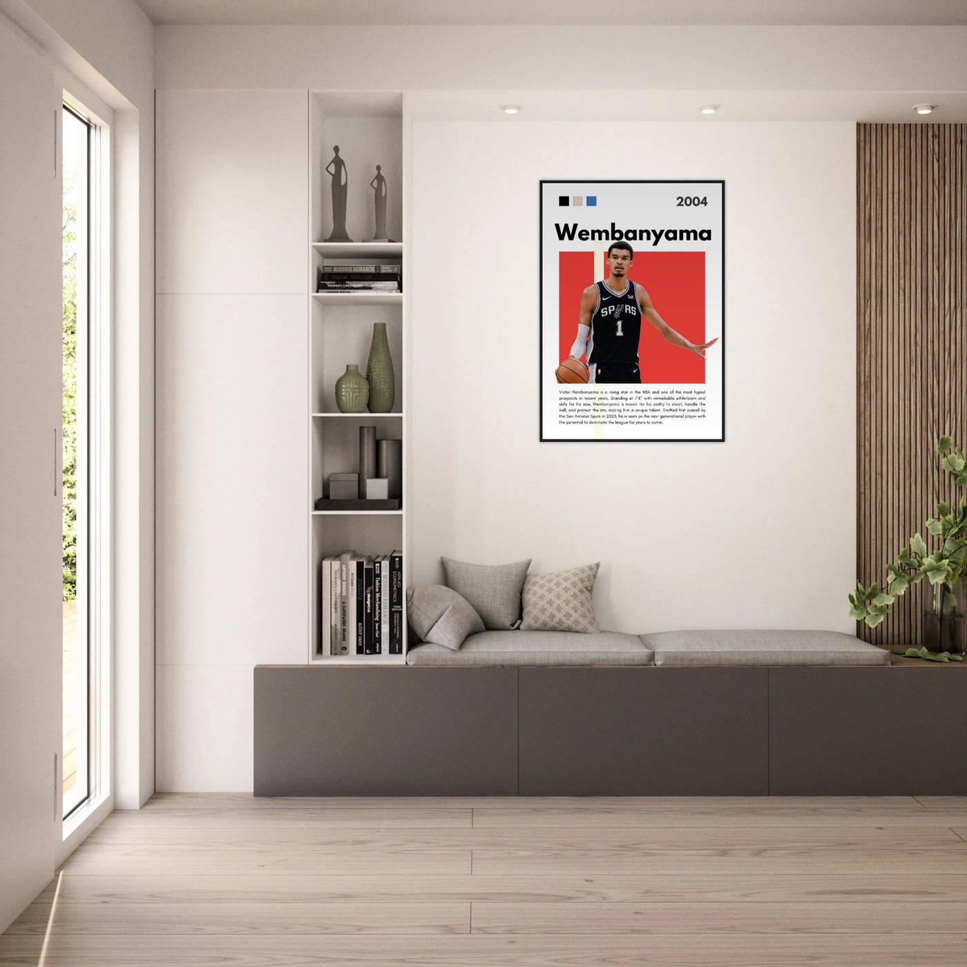 Victor Wembanyama Wemby Spurs Modern Art Print Vibrantwalls