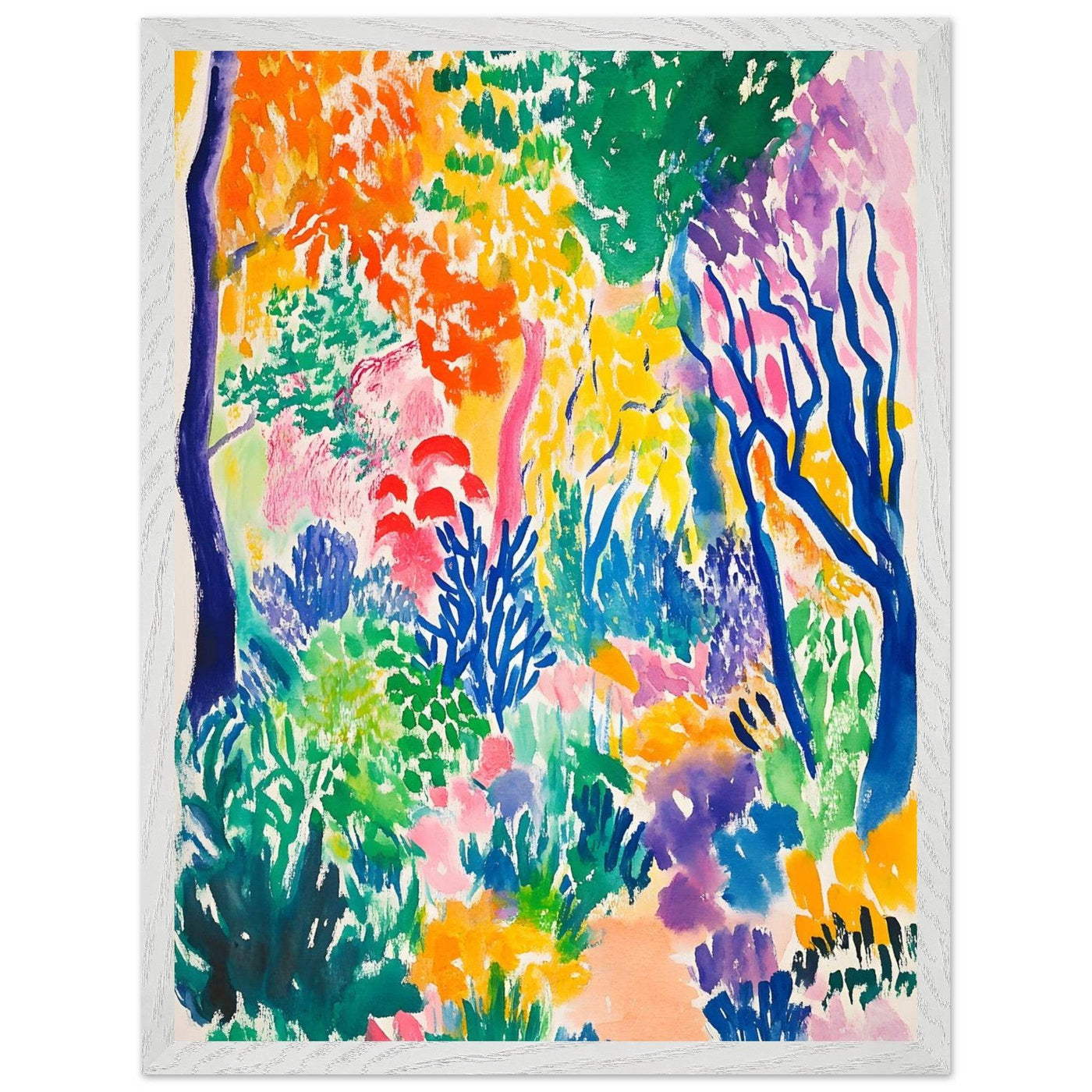 Vibrant Matisse Abstract Garden Joy - Vibrantwalls