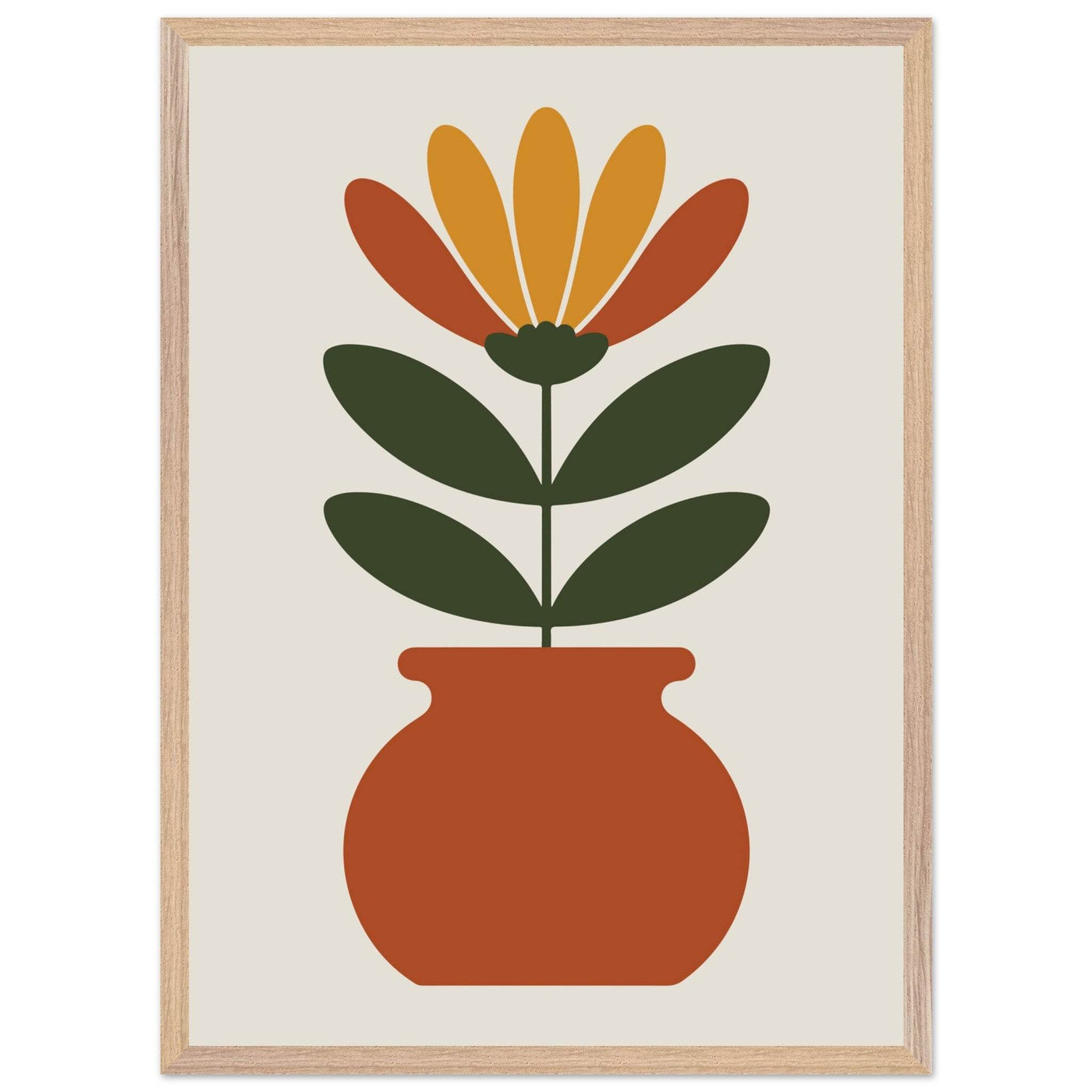 Floral Pot Art - Vibrantwalls
