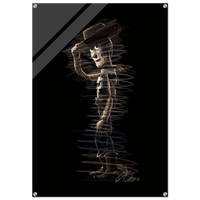 Abstract Woody 'Howdy' Acrylic Print – Dynamic, Whimsical, Modern Wall Art in Multiple Sizes - Vibrantwalls